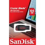 thumbnail of SanDisk Cruzer Blade Memoria USB 64 GB USB Tipo-A 2.0 Negro, Rojo