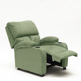 thumbnail of Poltrona relax reclinabile poggiapiedi portaoggetti Laura Light - Verde-SR6201FVC