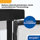 thumbnail of Exquisit Kühlschrank mit Gefrierfach, 107 Liter, kleiner Kühlschrank, 4-Sterne-Gefierfach, Kompakt, Freistehend, KS516-4-051C inoxlook-az