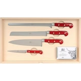 thumbnail of Coltellerie Berti - Il Trinciante completo - Set coltelli cucina forgiati - 14 pezzi - Manico in Plexiglass Rosso