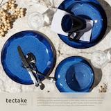 thumbnail of tectake Geschirrset Mare aus Steingut, für 6 Personen, 30 teilig, blau