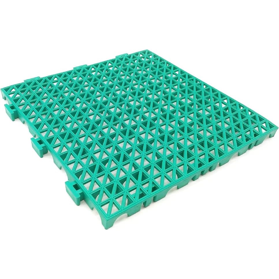 Pack 100 Losetas Reforzadas 33x33X2cm (Verde) Suelo antihumedad zonas húmedas: garajes, talleres, lavaderos, piscinas