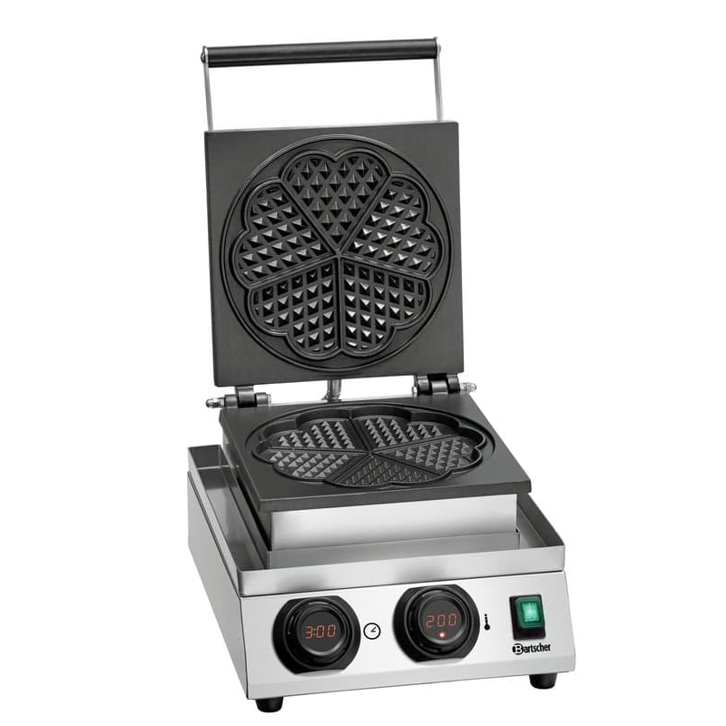 Professionelles digitales Waffeleisen 5 Herz Waffeln bartscher mdi 1hw-al