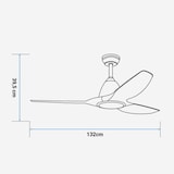 thumbnail of Ventilador de Techo Negro 132cm | UNIVERSALBLUE