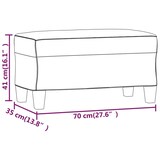thumbnail of vidaXL Sitzbank Dunkelgrau 70x35x41 cm Mikrofasergewebe