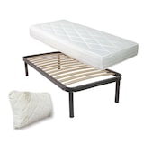 thumbnail of Kit rete ortopedica e materasso waterfoam Norvegia con cuscino, letto singolo 80x190 - Comprarredo