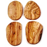 thumbnail of 4er Set Brotzeitbrett aus Olivenholz im Naturschnitt 60 cm