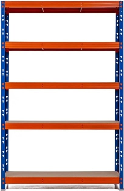 Etagère rack 2x4 pl bois / métal 40x240xH192,4 cm 200 kg/plateau