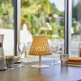 thumbnail of Lumisky Lampe de table sans fil IBIZA H26cm Bambou Beige