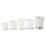 thumbnail of BIOZOYG 50 Stück Kaffeebecher 300ml / 12oz Einwegbecher Pappbecher weiß mit Bedruckung, kompostierbar nachhaltig Partybecher Trinkbecher Biobecher