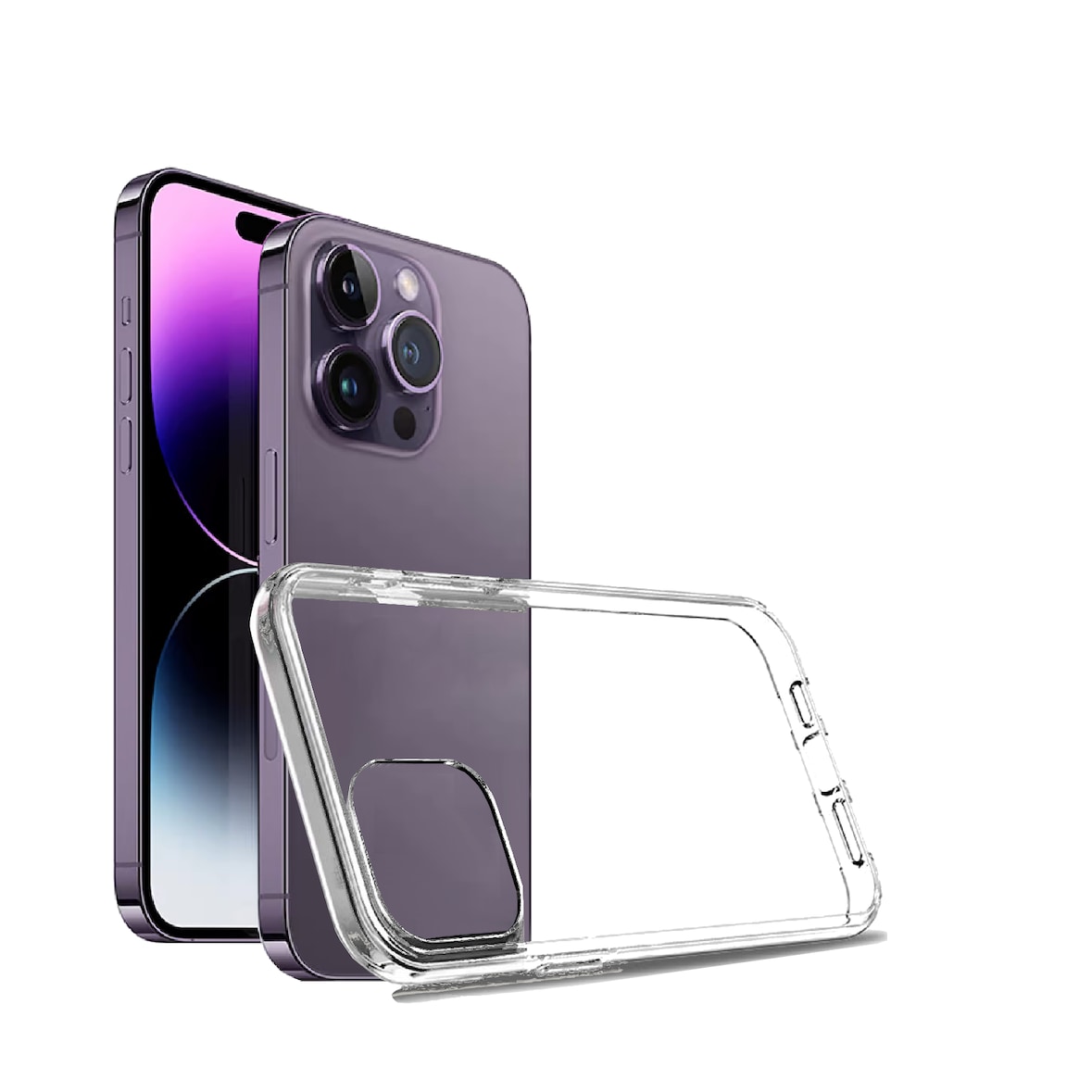 MobileKing Transparente Handyhülle für iPhone 14 Pro Max - Backcover, TPU, Stoßdämpfend - MBK101