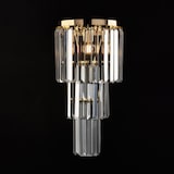 thumbnail of Schubert - Aplique em ferro e latão dourado com strass 2 luzes .25 - P.13 - BL272-AP2-OR