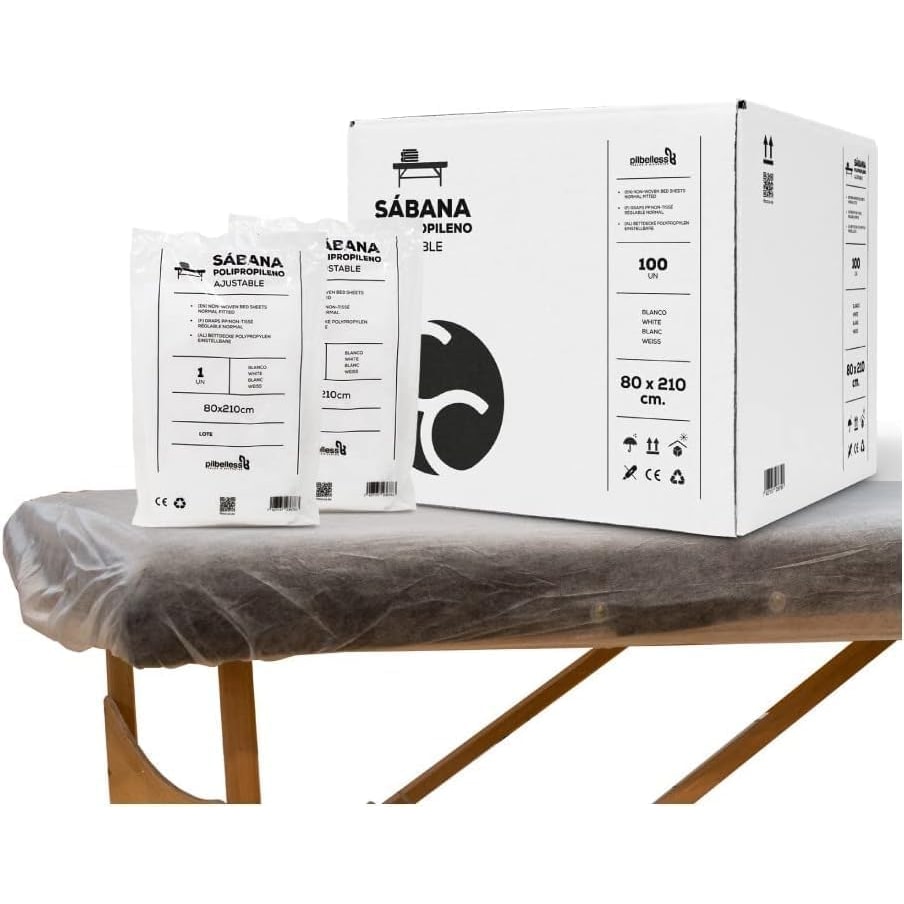 10 Lençóis Descartáveis para Massagem 80x210 cm | Lençol Descartável para Massagem