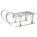 thumbnail of Luge en métal argenté