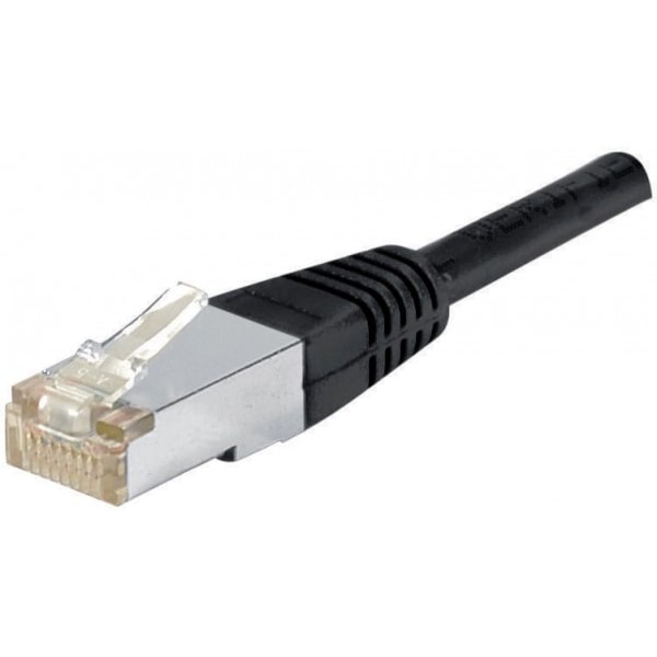 GENERIQUE cordon RJ45 étanche catégorie 6 F/UTP noir - 15 m