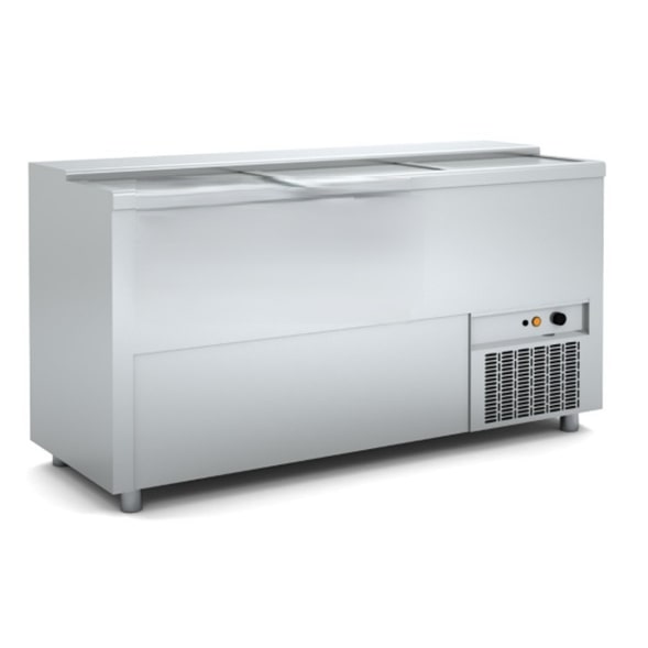 Botellero refrigerado bar inox,  1,5 metros, eco. Yostin®