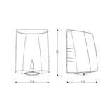 thumbnail of JVD Sèche-mains à air pulsé Sup'Air gris métallisé