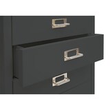 thumbnail of Rollcontainer | HxBxT 115x40x41 cm | Metall 8 Schubladen | Dunkelgrau | Schubladenschrank Stahlschrank Aktenschrank