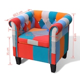 thumbnail of vidaXL Sessel mit Patchwork-Design Stoff