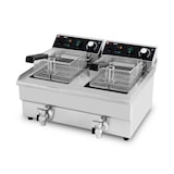 thumbnail of Friggitrice elettrica professionale 10 + 10 litri con rubinetto di scarico (230V) IDEAL - GOLDINOX. GOLDINOX