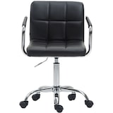 thumbnail of Cadeira de escritório Lucy V2 em imitação de pele preto