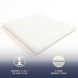 thumbnail of Topper Matrimonial 160x190 | Memory Foam 9 zone | Alto 10 cm | Funda antialérgica