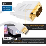 thumbnail of CSL Mini Displayport zu VGA Audio- & Video Kabel, miniDP Monitor Adapter / Thunderbolt 1 & 2 kompatibel - 5m