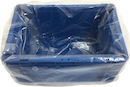 Produktbild von 1000 Stück HDPE Kistenbeutel – 650+450x650 Mm, Transparent, 12 µm, Passend Für E2/E3- Kisten, Lebensmittelecht