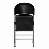 thumbnail of Bolero Klappstühle aus Kunststoff und Stahl in schwarz 2 Stück