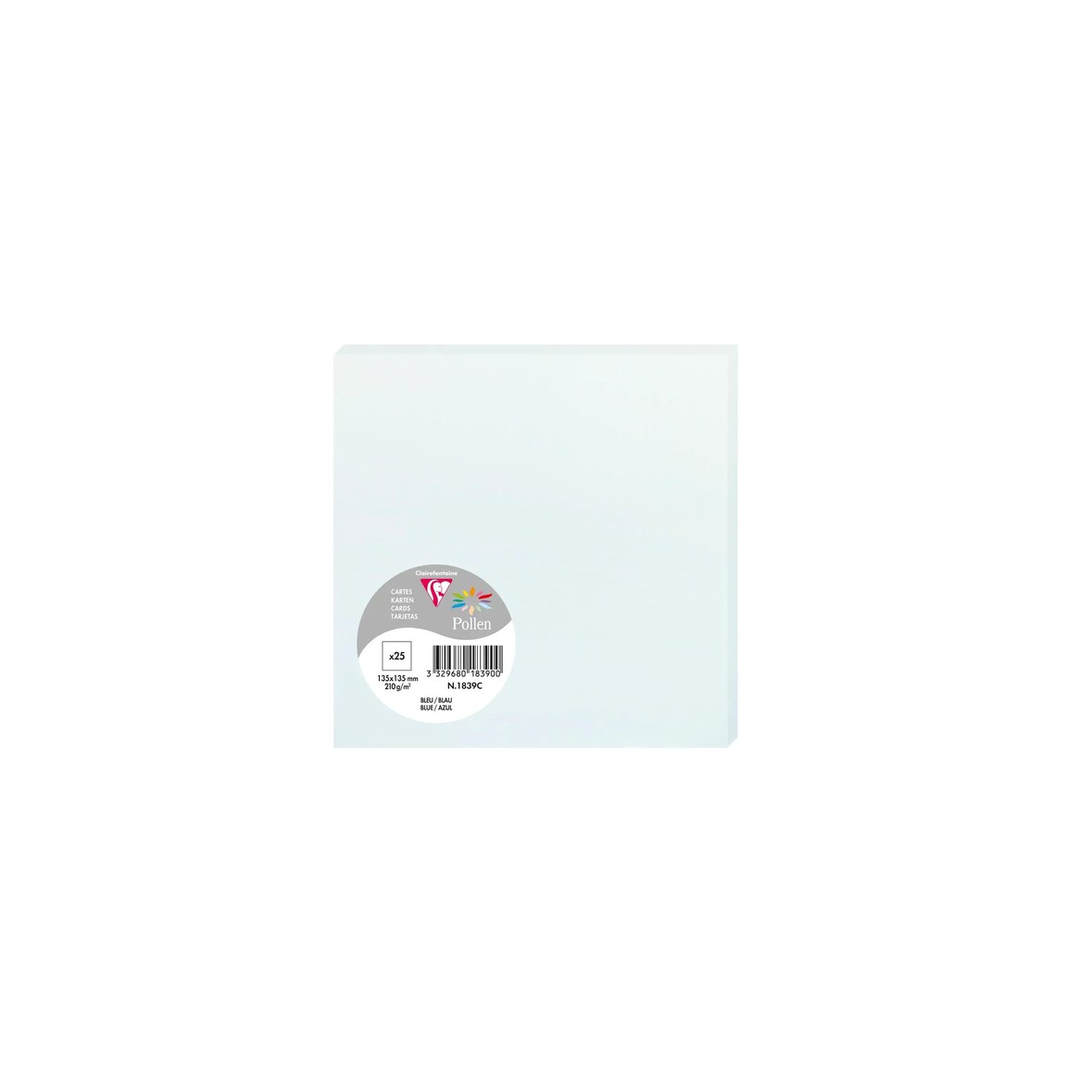 Pollen 250x Karte Pollen 135x135mm 210g - Blau 1839C