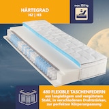 thumbnail of Federkernmatratze BeCo Diamant Plus, 26cm Höhe Gelschaum Topper fest integriert, kein Verrutschen - Größe: 100 x 200 cm, Härtegrad: H2 (0 kg - 100 kg)