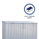 thumbnail of Caseta de jardim metálica FRASER 2 BIKE 1,7 m² – Abrigo de aço galvanizado cinzento para 2 bicicletas, montagem rápida SnapTite e portas duplas