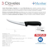 thumbnail of 3 Claveles Proflex - Cuchillo Profesional Deshuesador Curvo 15 cm Microban. Negro