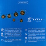 thumbnail of LED Solar Lichterkette Kugeln 1,75m - Solarlichterkette Flammeneffekt Solarkette Gartenbeleuchtung Partylichterkette Außen Garten Balkon Warmweiß