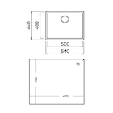 thumbnail of Fregadero Teka SQUARE 50.40 Tg Negro