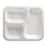 thumbnail of Starpak 100 Siegelschalen, XPS 3-geteilt 925 ml 4,2 cm x 21,2 cm x 25 cm weiss laminiert