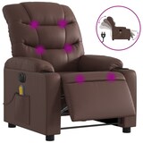 thumbnail of vidaXL Massagesessel Elektrisch Braun Kunstleder