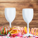 thumbnail of Relaxdays Weingläser Kunststoff 12er Set, bruchfest, BPA-frei, Mehrweg Cocktailgläser, Camping Kunststoffgläser, weiß