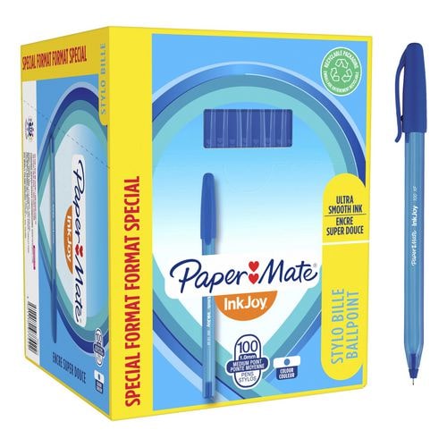 Papermate InkJoy 100 Kugelschreiber Blau Mittel 0.8 mm 100 Stück