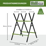 thumbnail of Sägebock Holzsägebock Stahl 3-fach verstellbar für Holz sägen Forstarbeit klappbar