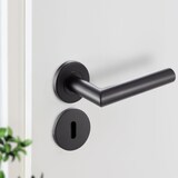 thumbnail of Türgriff SCHWARZ Türgarnitur Türdrücker Türbeschlag Türklinke Innentür Bad WC EMILY BB Garnitur-SET