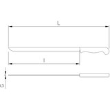 thumbnail of Jamón serrano 254x20x2 mm.