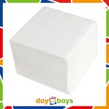 thumbnail of DayBays 40000 Stk. Servietten Premium 40x40 cm Zellstoff 2-lagig 1/8 Falz Weiß