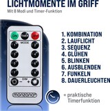 thumbnail of Monzana Lichterkette 20m 600 LED Kaltweiß Innen & Außen Fernbedienung Regenlichterkette Weihnachten Deko Regen