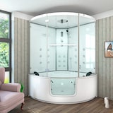 thumbnail of Dampfdusche Whirlpool Dusche Duschkabine K60-WS-EH 140x140cm OHNE Zusatzoptionen