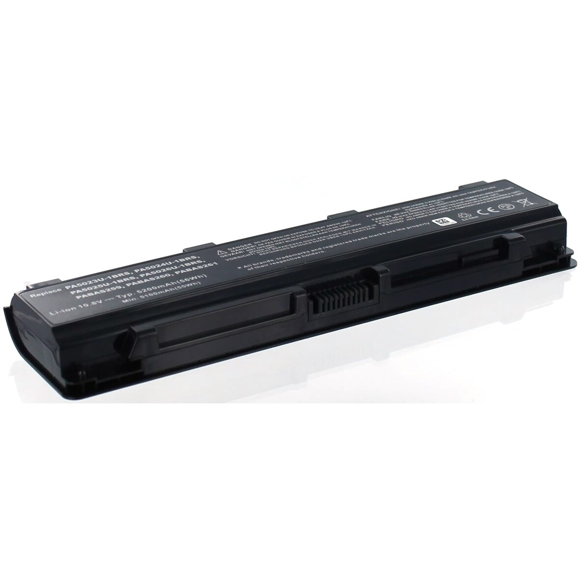 Akku für Toshiba Satellite L870-166 Li-Ion 10,8 Volt 4400 mAh schwarz