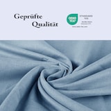 thumbnail of Micro Melange-Bettwäsche deluxe, 80x80 + 135x200cm - Blau