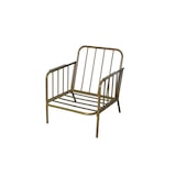 thumbnail of METRO Professional Set de terrasse HONEY, 3 pièces, acier/polyester, 2 fauteuils, 1 table,  or/jaune