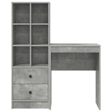 thumbnail of vidaXL Schreibtisch mit Schubladen 2 pcs Beton Grau