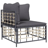 thumbnail of vidaXL 5-tlg. Garten-Lounge-Set mit Kissen Anthrazit Poly Rattan